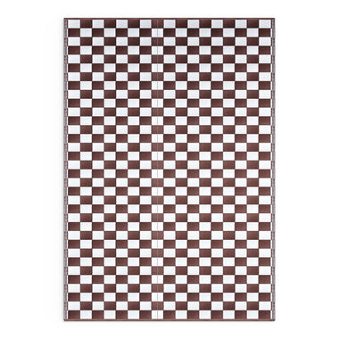 BROWN CHECKERED